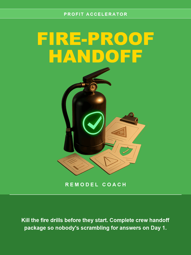 The Fire-Proof Handoff workbook cover