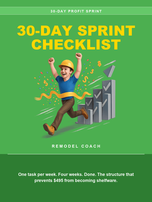 30-Day Profit Sprint Checklist cover